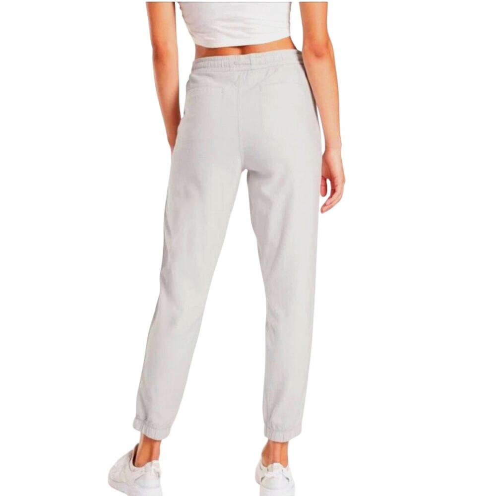 Athleta Farallon Jogger Pants Women Size 6P Birch Grey‎ Pockets Drawstring #954